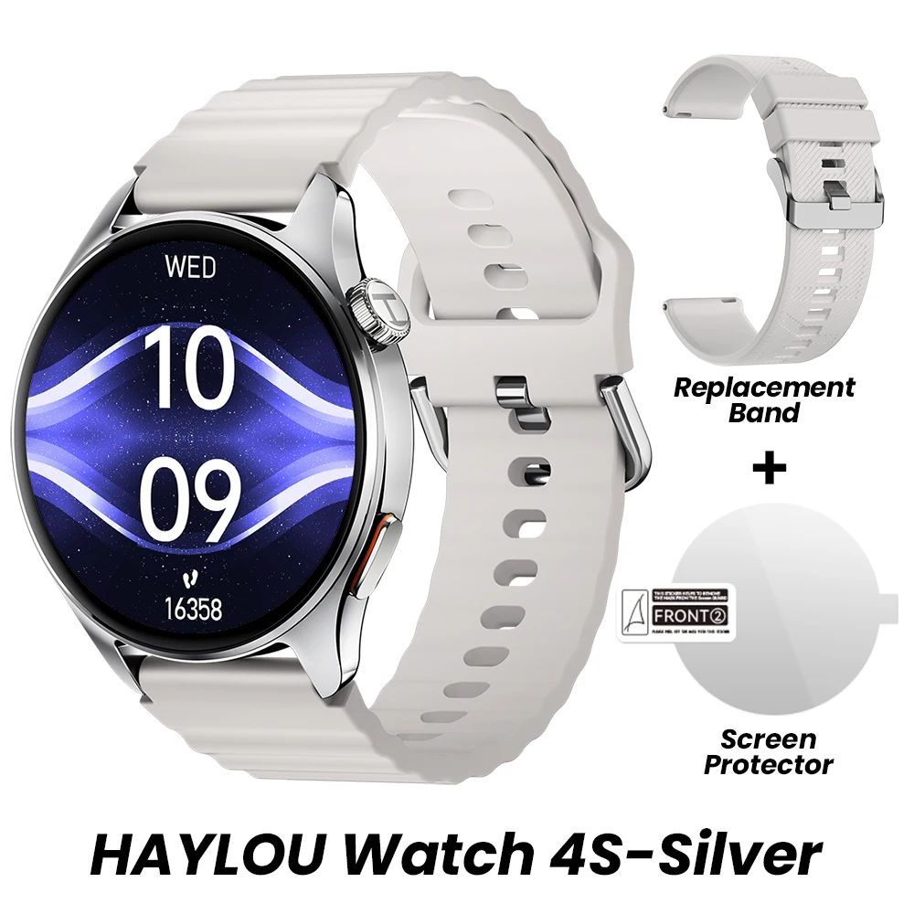 HAYLOU Watch 4S GPS Smartwatch 1.43" AMOLED Display, 5-Satellite GPS, Bluetooth Calling, 120+ Sports Modes